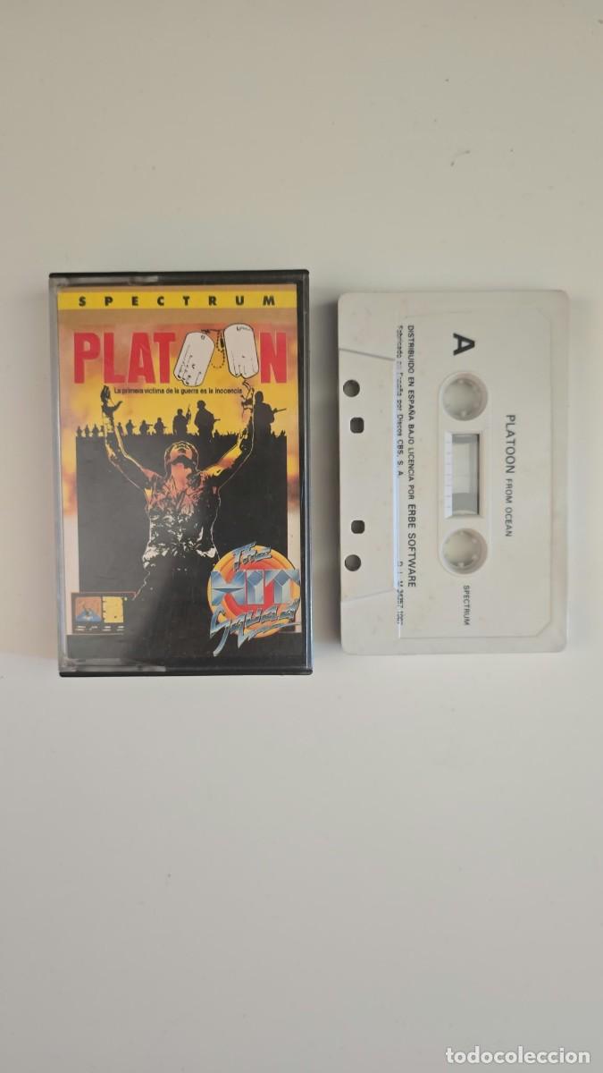 Video Games and Consoles: JUEGO CINTA SPECTRUM 48Ks 128Ks OCEAN / ERBE SOFTWARE: PLATOON