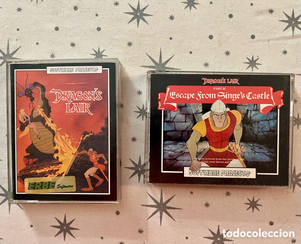 Jeux Vid&eacute;o et Consoles: Lote Dragon's Lair I y II - ZX Spectrum (ERBE) &iexcl;COMPLETOS / CIB!