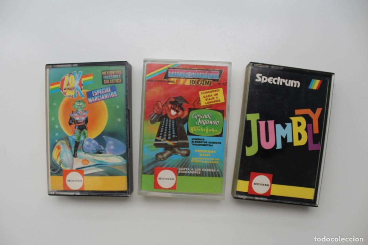 Jeux Vid&eacute;o et Consoles: LOTE DE 3 JUEGOS SPECTRUM - JUMBLY - ORDENADOR EDUCATIVO - ESPECIAL MARCIANITOS