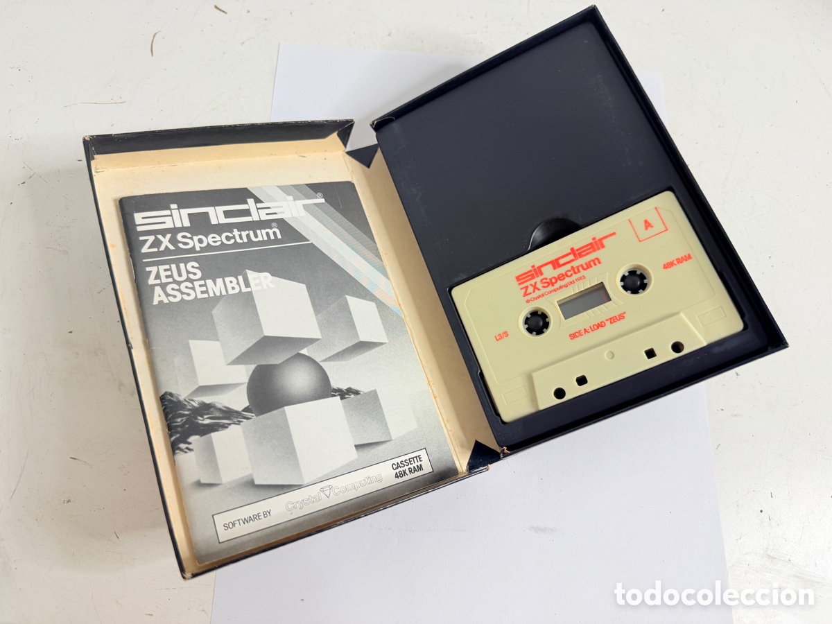 Videojuegos y consolas: Zeus Assembler Sinclair ZX Spectrum Crystal Computing Software - Foto 4