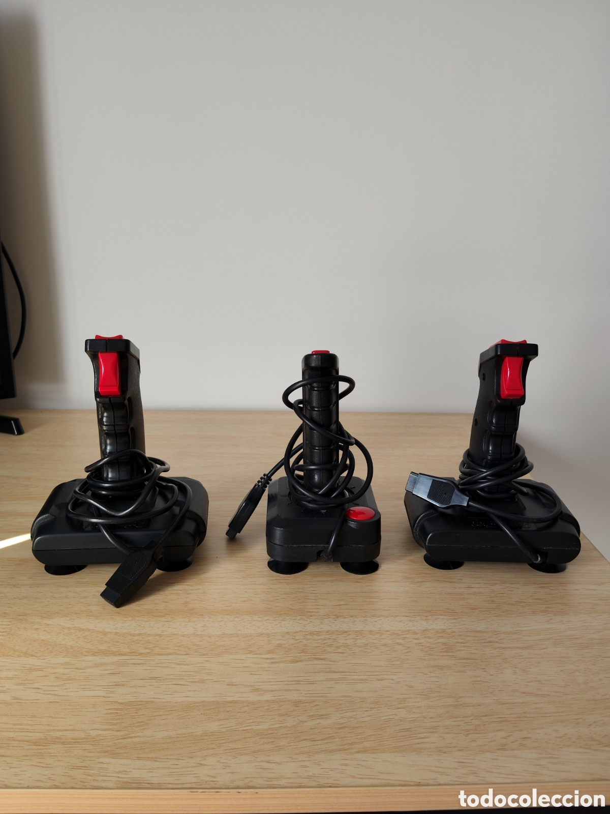 Videojuegos y consolas: Lote 3 Joysticks Retro DB9 Spectrum + Cable&nbsp;