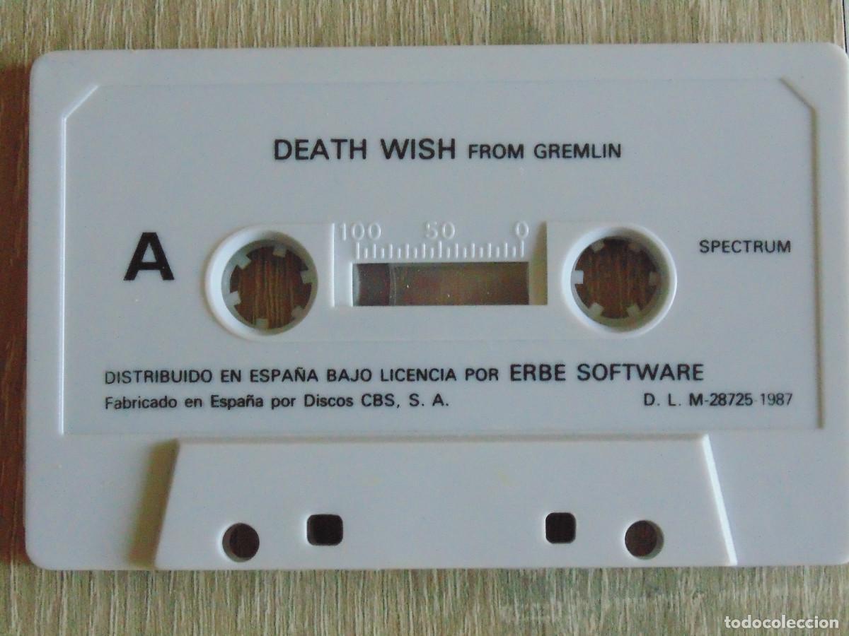Videojuegos y consolas: Juego spectrum. Death Wish 3. Gremlin / ERBE.
