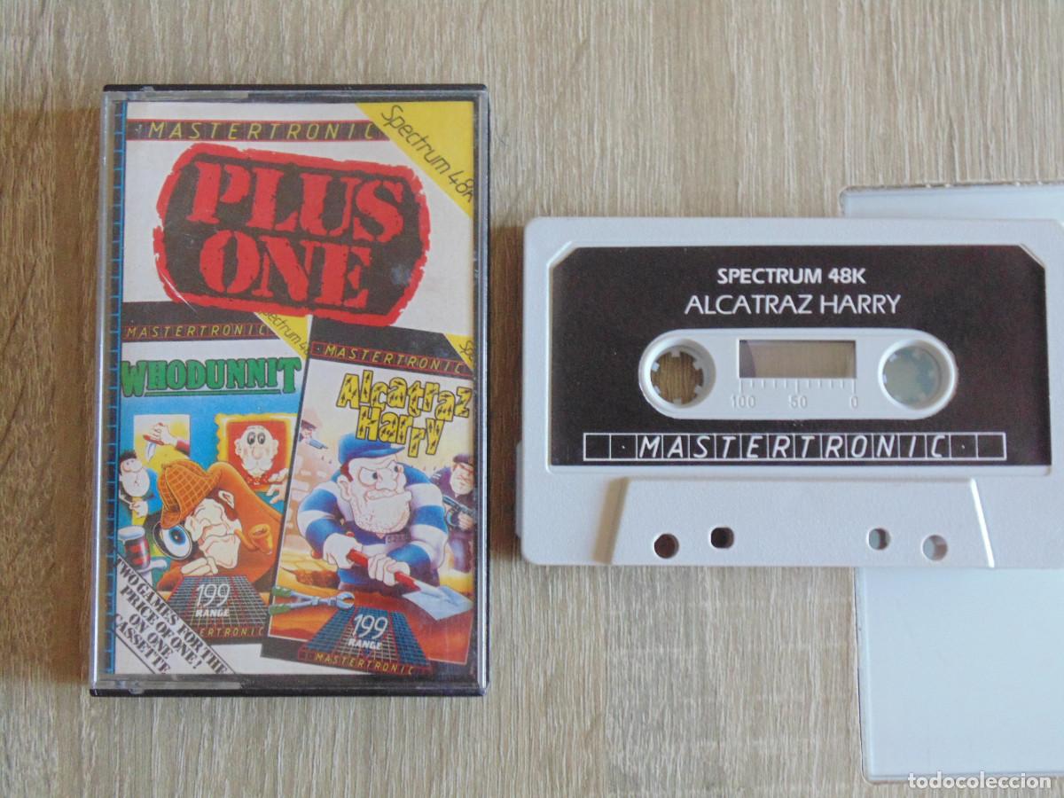 Videojuegos y consolas: Juegos Spectrum. Plus One . Alcatraz Harry / Whodunnit. Mastertronic.