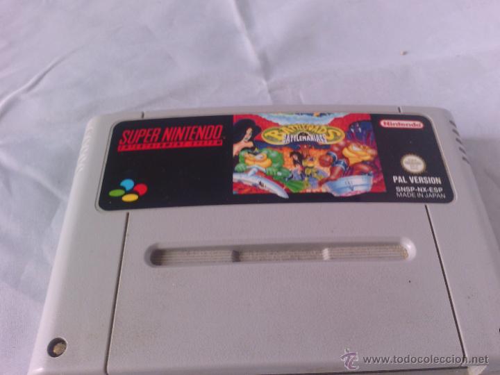 Videojuegos y consolas: juego para la la super nintendo  battletoads - Foto 1