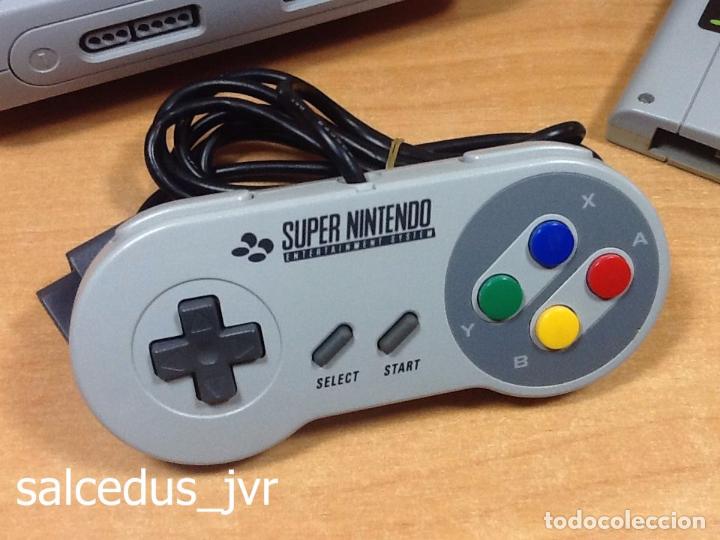Videojuegos y Consolas: Lote Consola Super Nintendo SNES PAL Completa con cable AV + juego Mario World en Buen Estado - Foto 2 - 200089461