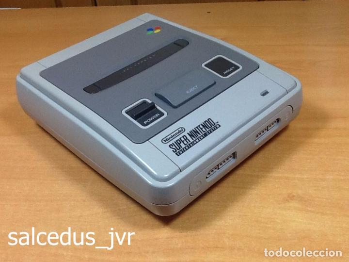 Videojuegos y Consolas: Lote Consola Super Nintendo SNES PAL Completa con cable AV + juego Mario World en Buen Estado - Foto 10 - 200089461