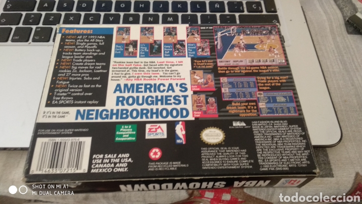 Videojuegos y consolas: NBA SHOWDOWN version usa ,no tiene manuales - Foto 2