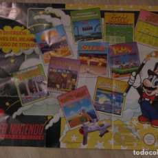 Jeux Vidéo et Consoles: CATALOGO DE JUEGOS SUPER NINTENDO 1994 SUPER DIVERSION A TRAVES DEL MEJOR CATALOGO DE TITULOS. Lote 228539760
