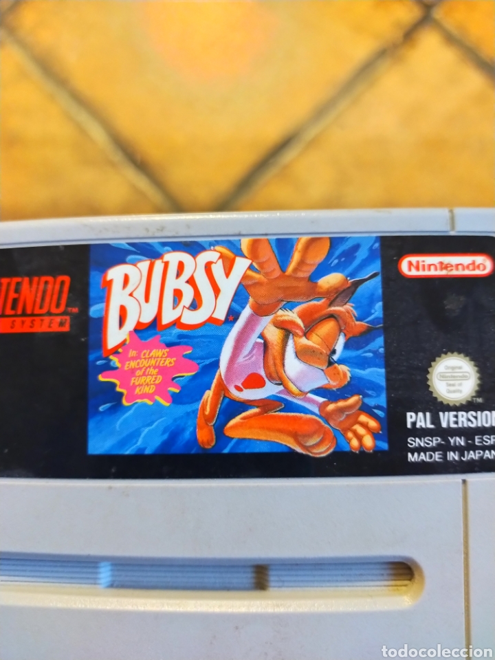 Videojuegos y consolas: Juego super Nintendo bubsy - Foto 1