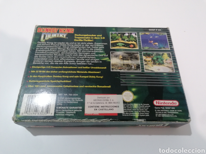 Videojuegos y Consolas: Donkey Kong County Super Nintendo - Foto 4 - 303417818
