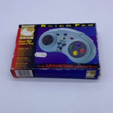 Videojuegos y Consolas: RARO MANDO CONTROLLER RHINO PAD VIDEOCONSOLA SUPER NINTENDO EN CAJA. Lote 325823053