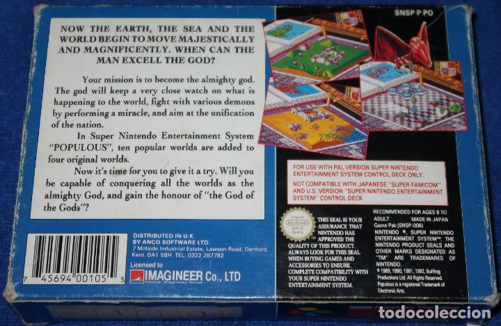 Videojuegos y consolas: Populous - SuperNintendo Entertaiment System (1992) - Foto 3
