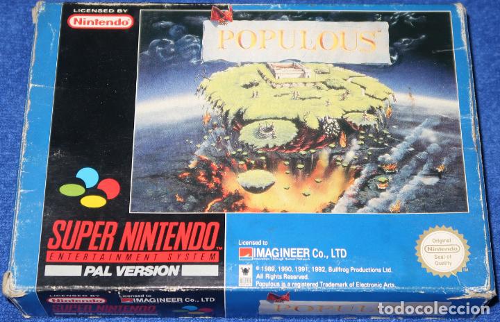 Videojuegos y consolas: Populous - SuperNintendo Entertaiment System (1992) - Foto 1