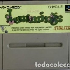 Videojuegos y Consolas: JUEGO CARTUCHO CONSOLA SUPER NINTENDO JAPONESA - SUPER FAMICOM - LEMMINGS. Lote 342880323