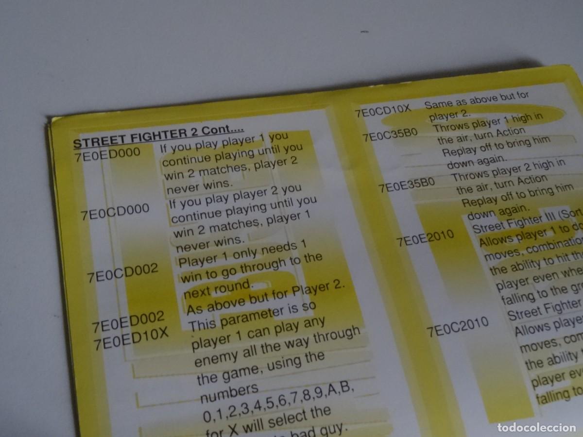 Videojuegos y consolas: Nintendo Super Nintendo - Libreto Pro Action Replay Code Book SNES Game Busters C&oacute;digos - Foto 2