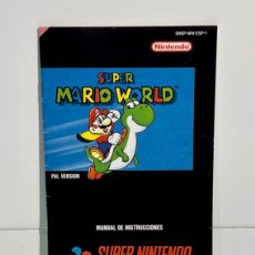 Videojuegos y Consolas: SUPER MARIO WORLD. SUPER NINTENDO. MANUAL DE INSTRUCCIONES EN ESPAÑOL. ORIGINAL. 1992.. Lote 378930284