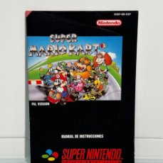 Videojuegos y Consolas: SUPER MARIO KART. SUPER NINTENDO. MANUAL DE INSTRUCCIONES EN ESPAÑOL. ORIGINAL. 1992.. Lote 378932259