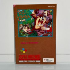 Videojuegos y Consolas: TAZ - MANIA / TAZMANIA. SUPER NINTENDO. MANUAL DE INSTRUCCIONES EN ESPAÑOL. ORIGINAL. 1993.. Lote 378936929