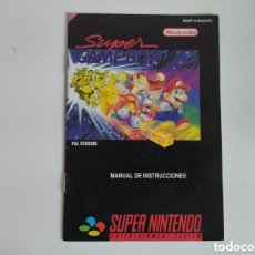 Videojuegos y Consolas: MANUAL SUPER GAMEBOY SUPER NINTENDO SNES. Lote 400357584
