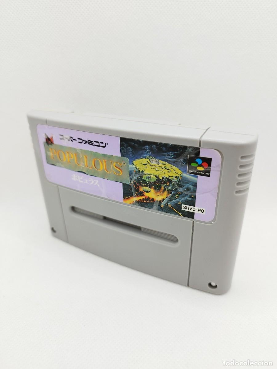 Videojuegos y consolas: Populous Super Famicom NTSC-J - Foto 1