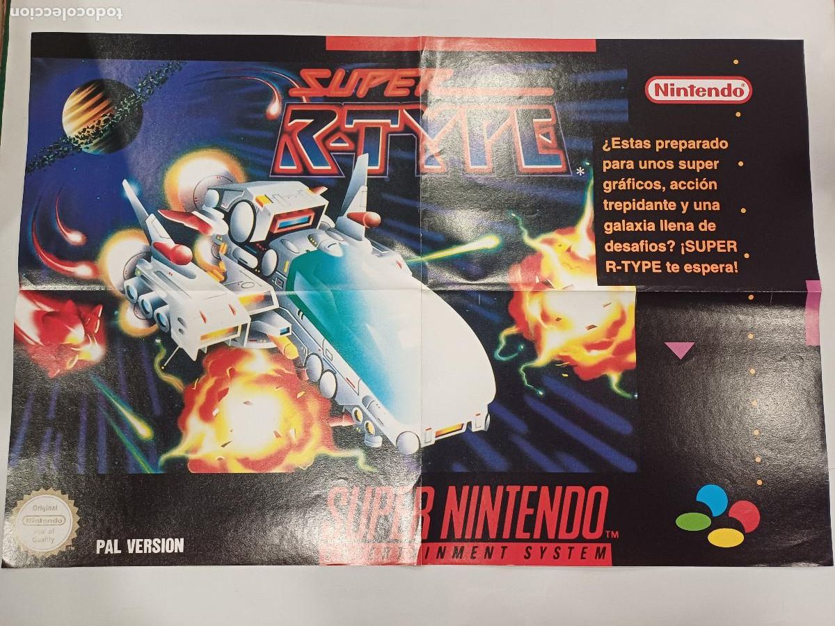 Videojuegos y consolas: POSTER SUPER NINTENDO/SUPER R-TYPE/NUEVO&iexcl;&iexcl;&iexcl;&iexcl;&iexcl;&iexcl;&iexcl;&iexcl;&iexcl;&iexcl;. - Foto 1
