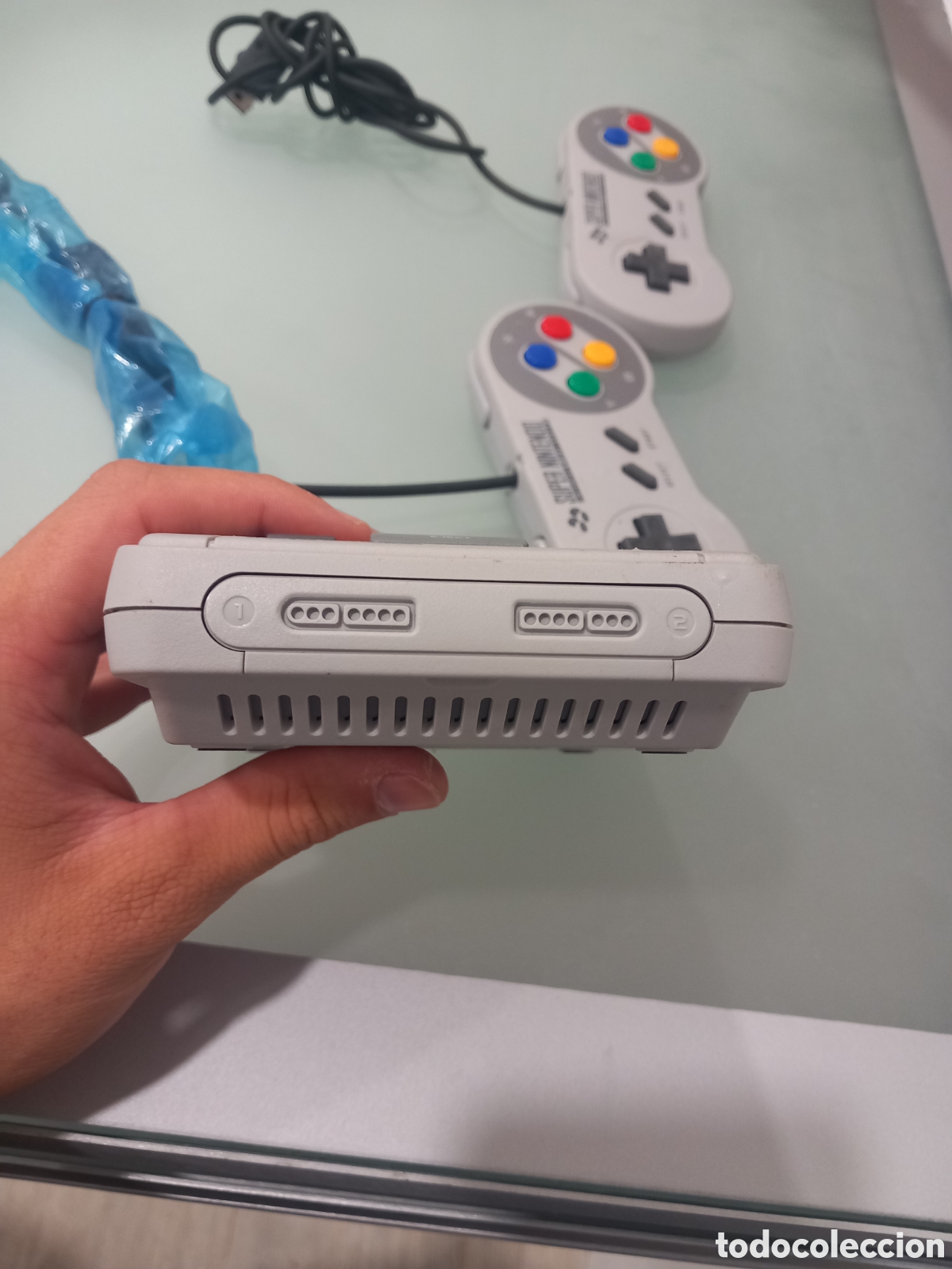 Videojuegos y consolas: Super Nintendo con 2 mandos - Foto 2