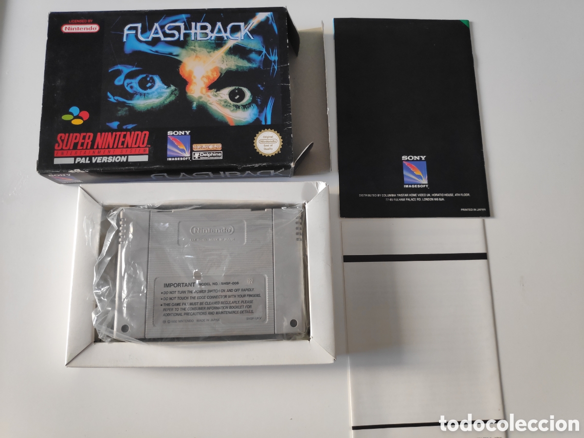Videojuegos y consolas: Juego Flashback SNES Super nintendo PAL - Foto 2