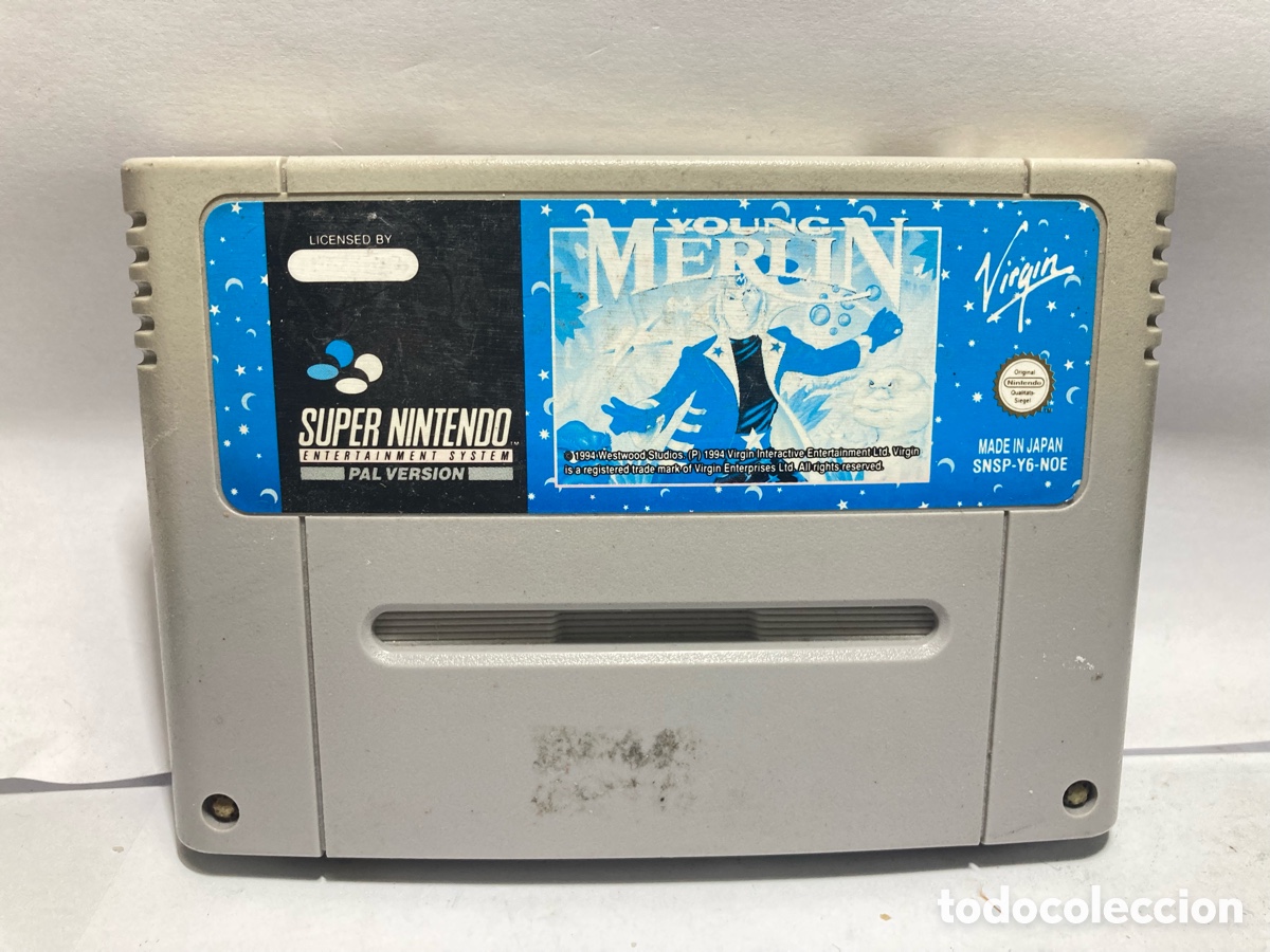 Videojuegos y consolas: Young Merlin Super Nintendo /88 - Foto 1