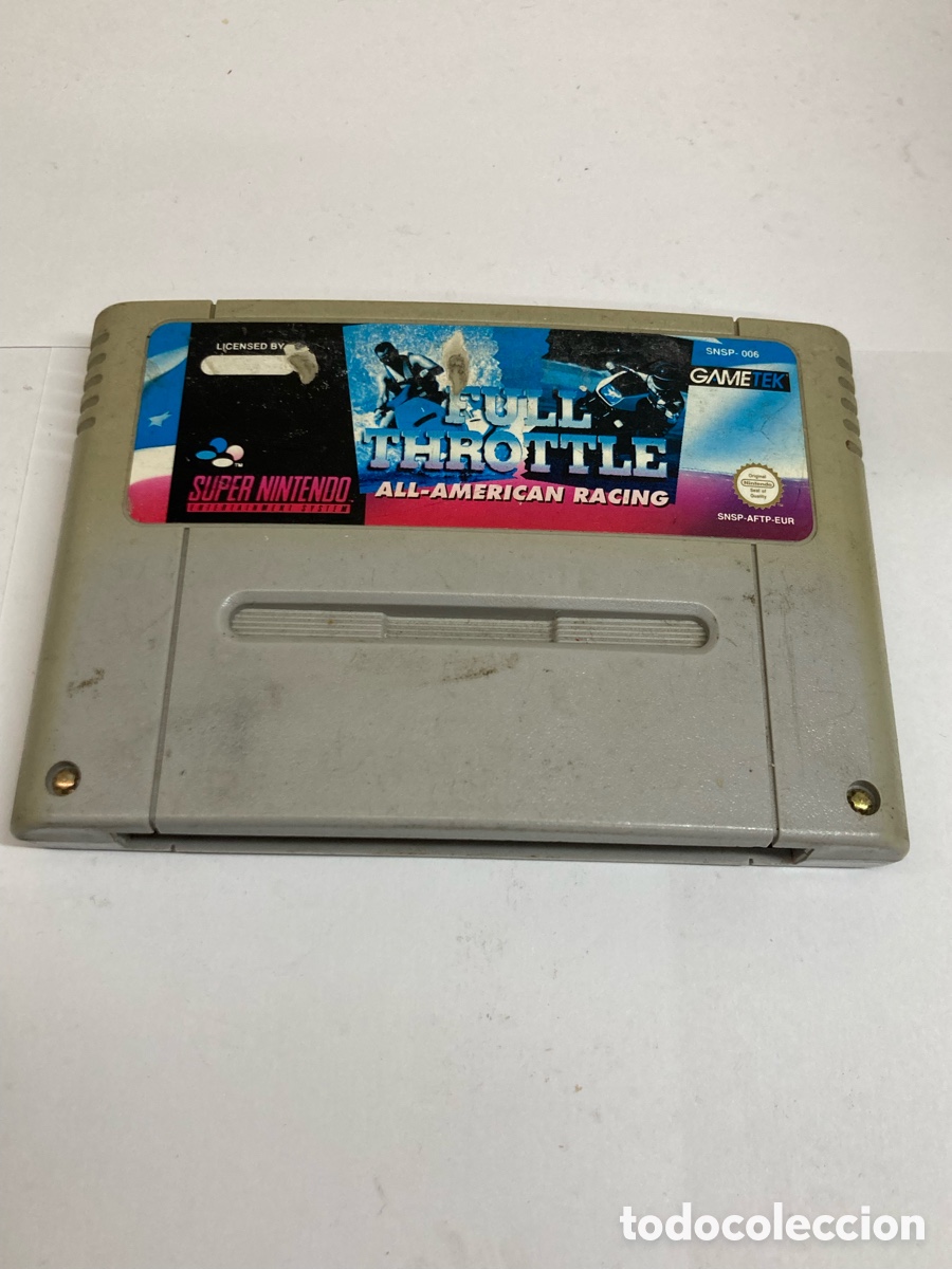 Videojuegos y consolas: Juego SuperNintendo FULL THROTTLE /6 - Foto 1