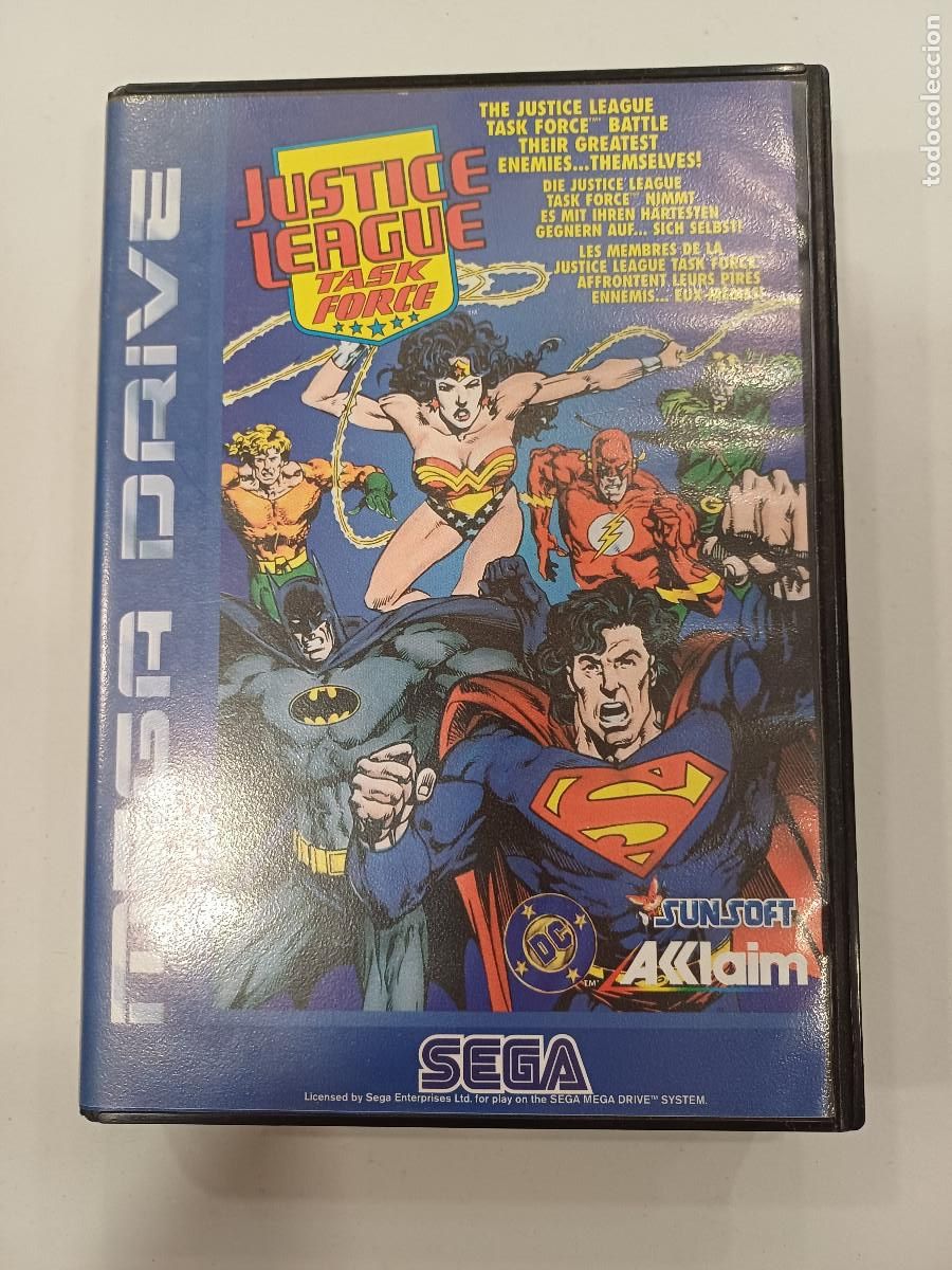 Videojuegos y consolas: JUSTICE LEAGUE/TASK FORCE/MEGA DRIVE. - Foto 1