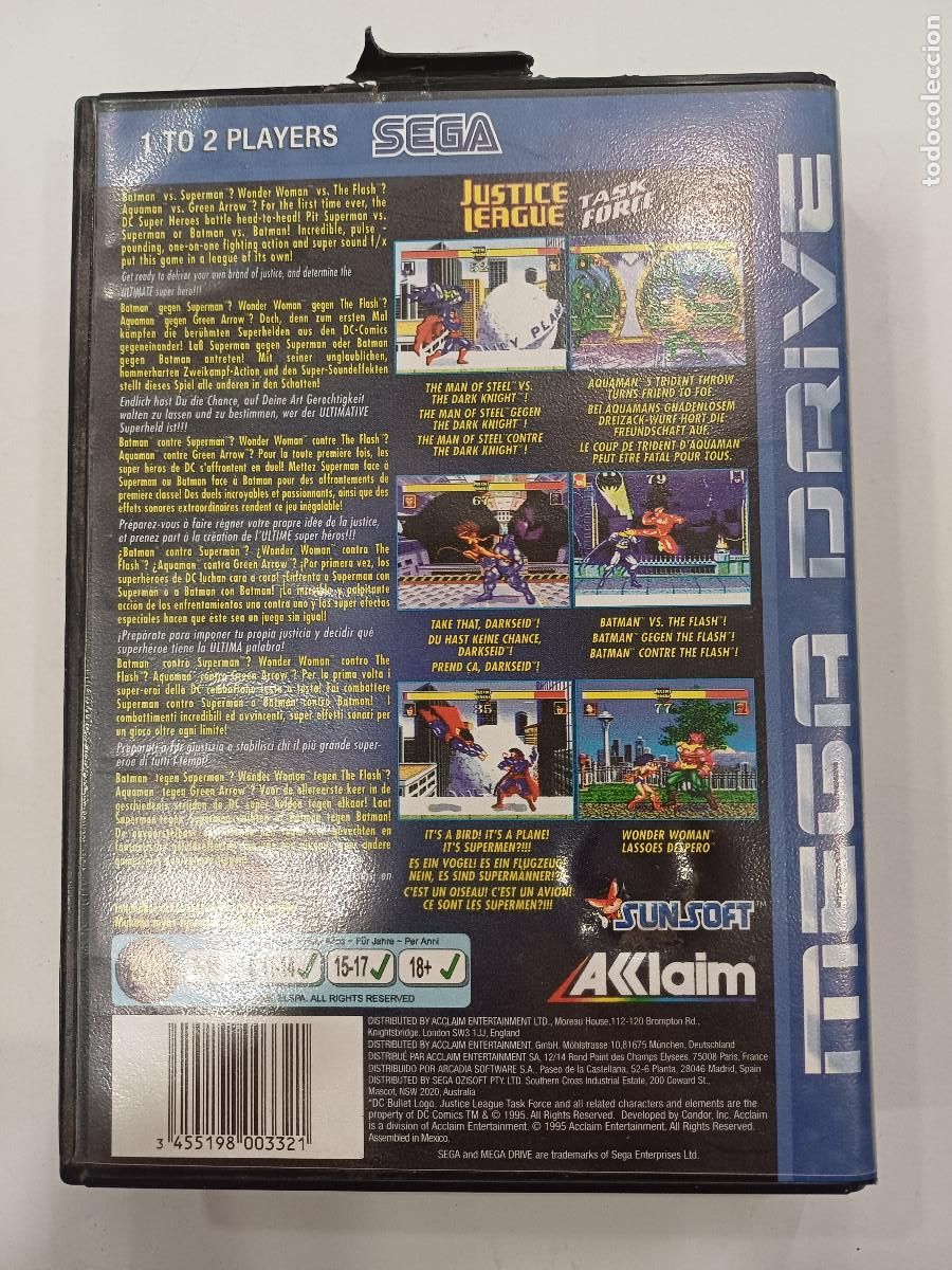 Videojuegos y consolas: JUSTICE LEAGUE/TASK FORCE/MEGA DRIVE. - Foto 3