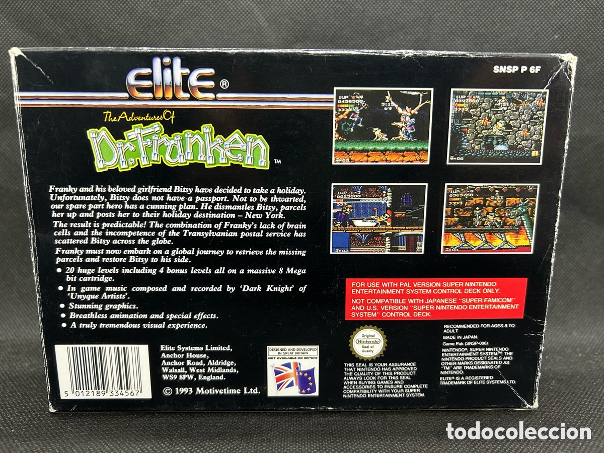 Videojuegos y consolas: S&uacute;per Nintendo Dr.Franken - Foto 2