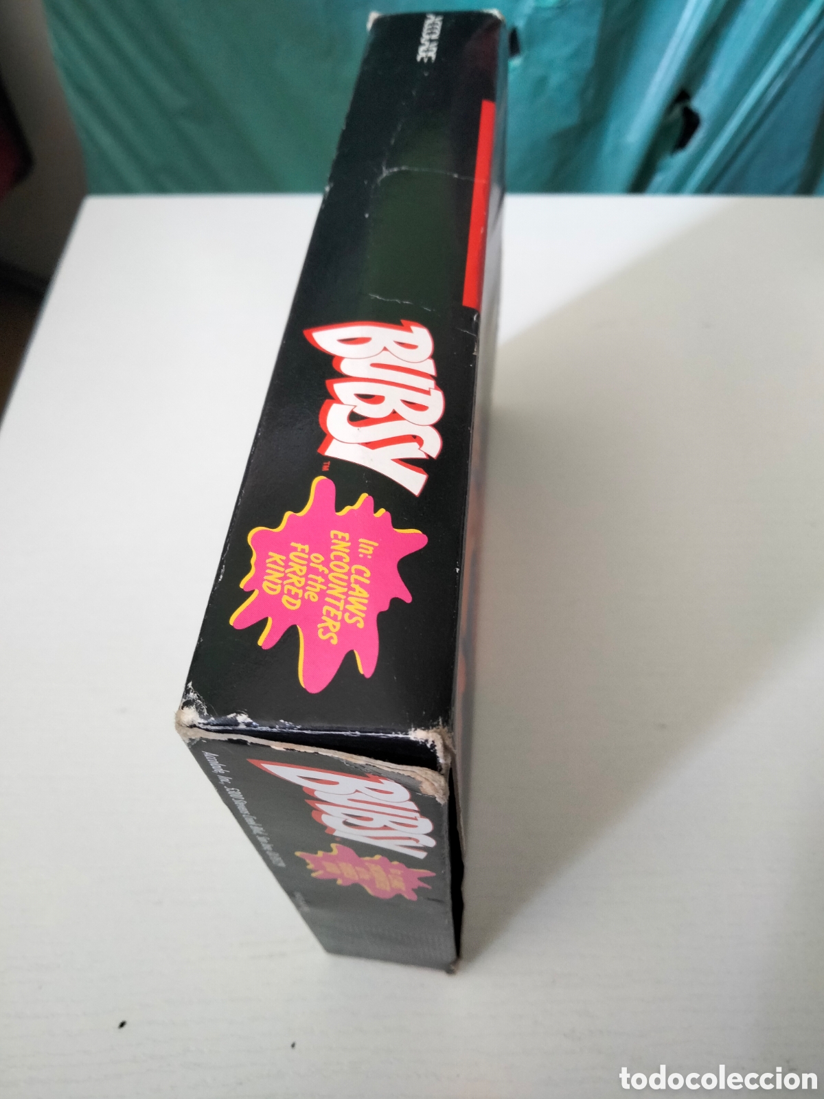 Videojuegos y consolas: Caja , insert y manual Bubsy S&uacute;per Nintendo - Foto 5