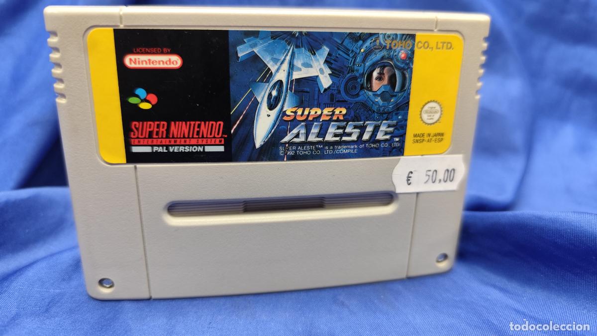 Videojuegos y consolas: juego super nintendo super aleste - Foto 1