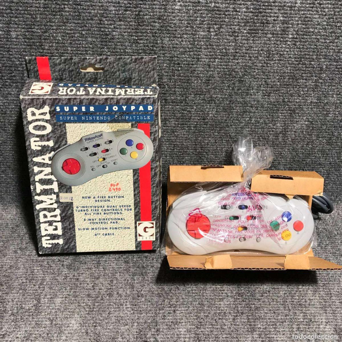 Videojuegos y consolas: TERMINATOR SUPER JOY PAD SUPER NINTENDO SNES - Foto 1