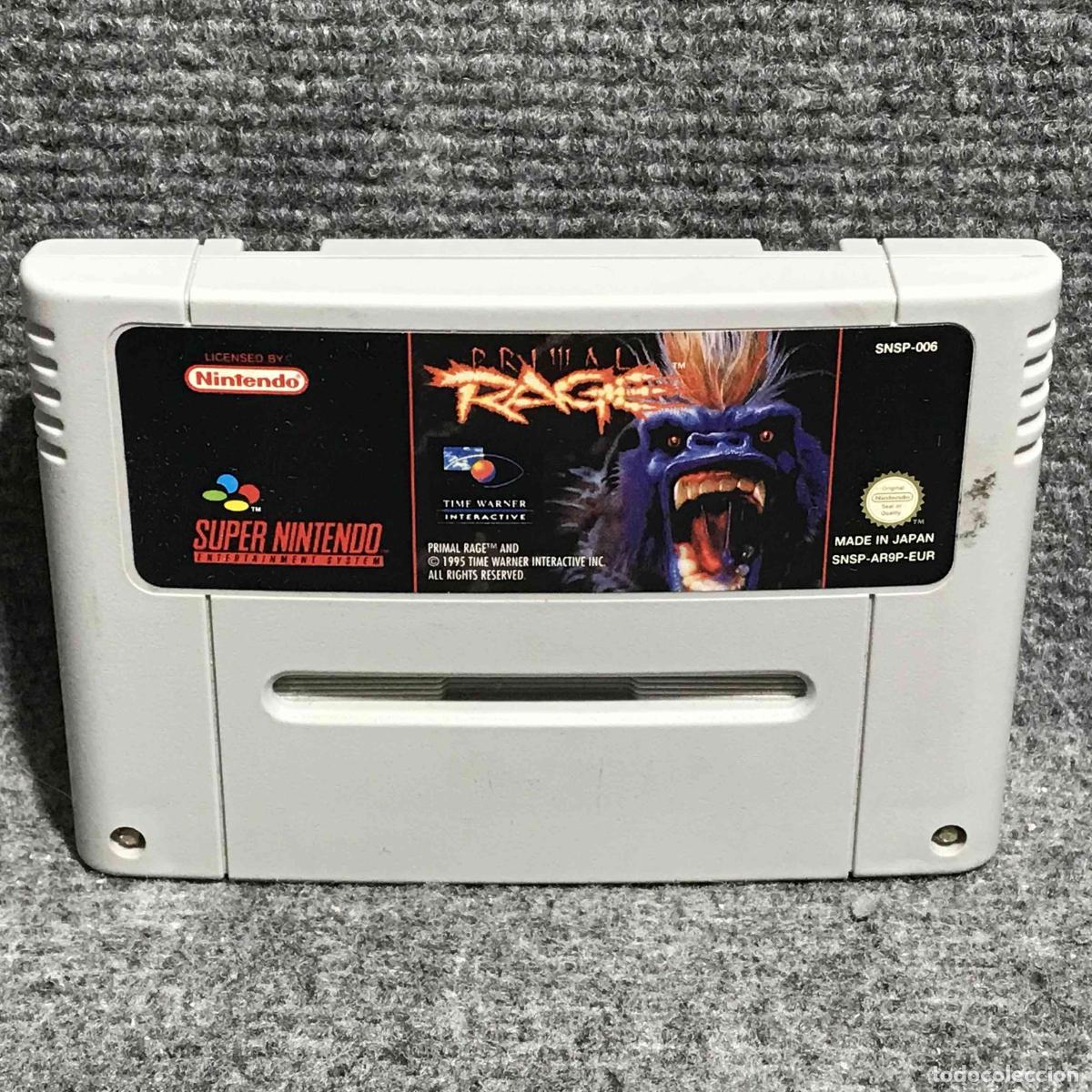 Videojuegos y consolas: PRIMAL RAGE SUPER NINTENDO SNES - Foto 1