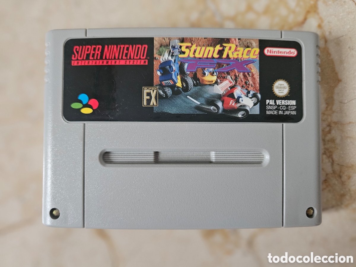 Videojuegos y consolas: Snes juego Stunt Race - Foto 1