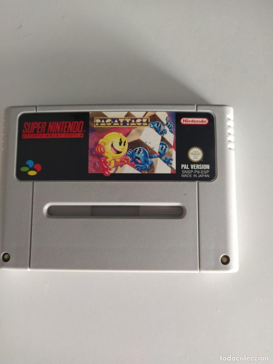 Videojuegos y consolas: PAC-ATTACK SNES SUPER NINTENDO ORIGINAL PAL-ESPA&Ntilde;A - Foto 1