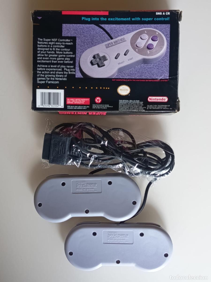 Videojuegos y consolas: Raro !! Super Nintendo Controller Set - PACK 2 Mandos 1991 - Foto 4