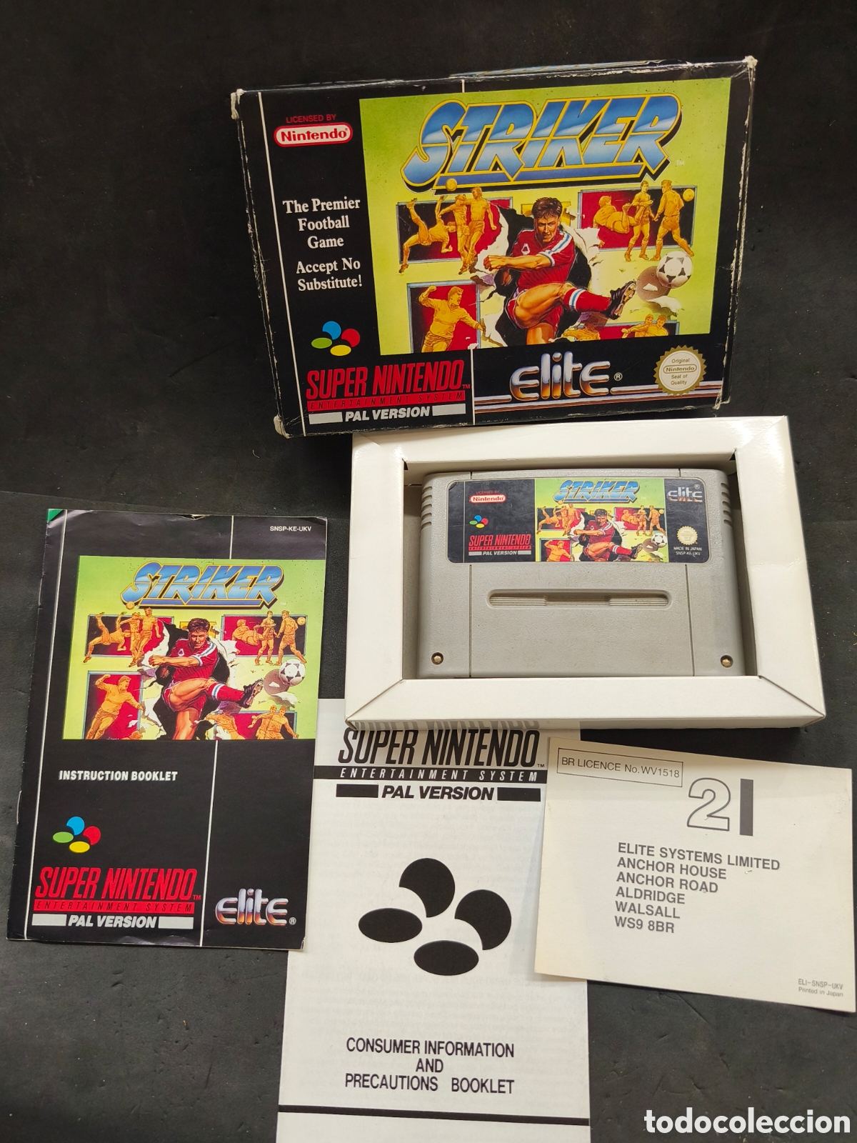 Videojuegos y consolas: Super Nintendo Striker uk - Foto 1