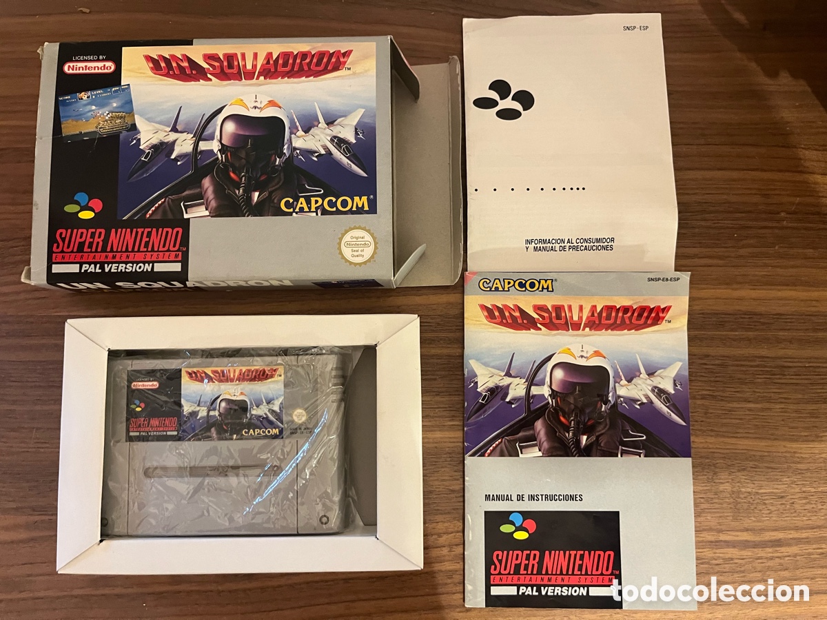 Videojuegos y consolas: U.N. Squadron pal esp super nintendo - Foto 2