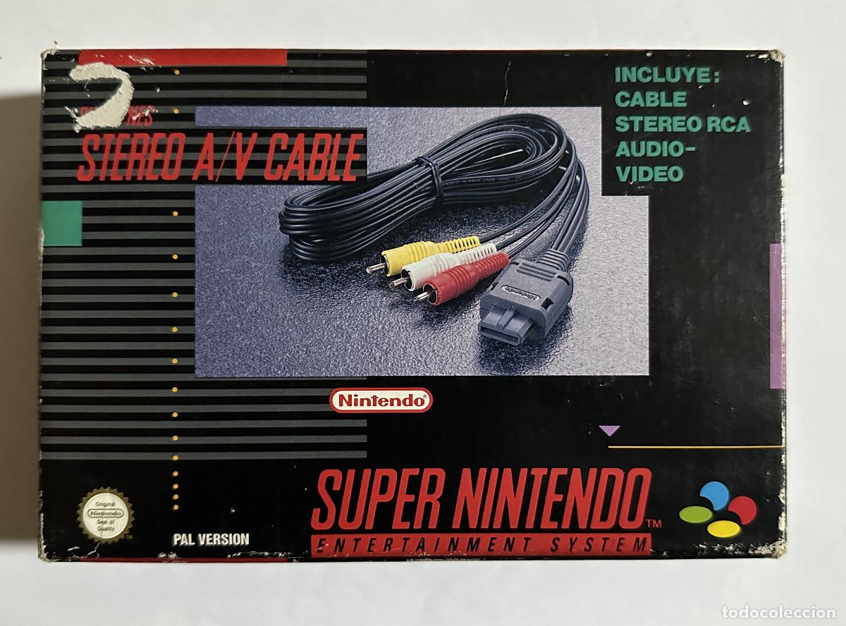 Videojuegos y consolas: Snes Stereo A/V Cable Pal ESP. - Foto 1