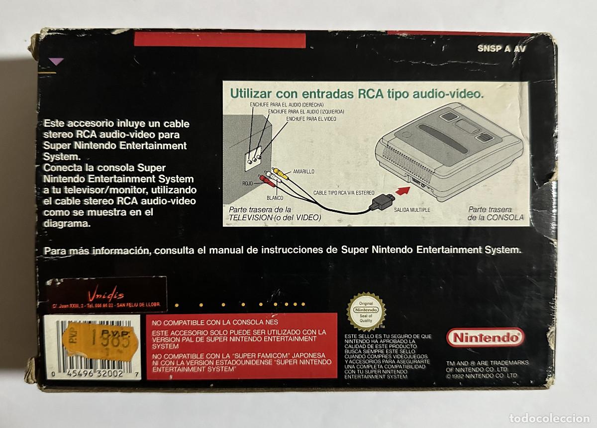 Videojuegos y consolas: Snes Stereo A/V Cable Pal ESP. - Foto 2