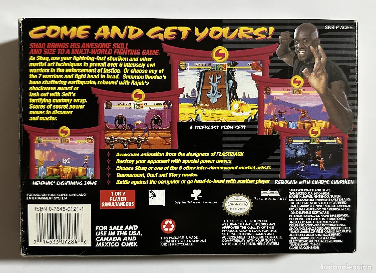 Videojuegos y consolas: Shaq Fu SNES NTSC USA - Foto 3