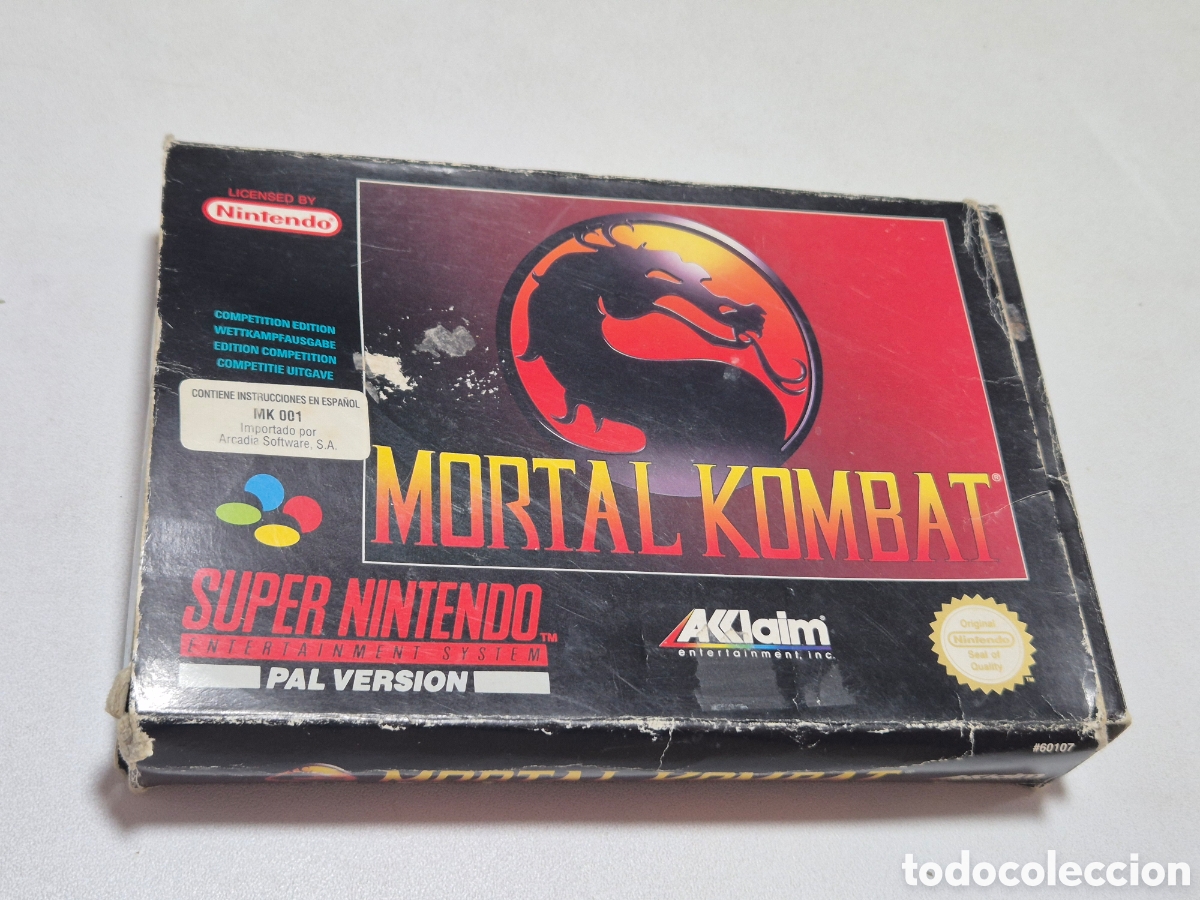 Videojuegos y consolas: Mortal Kombat Snes. Supernintendo - Foto 2