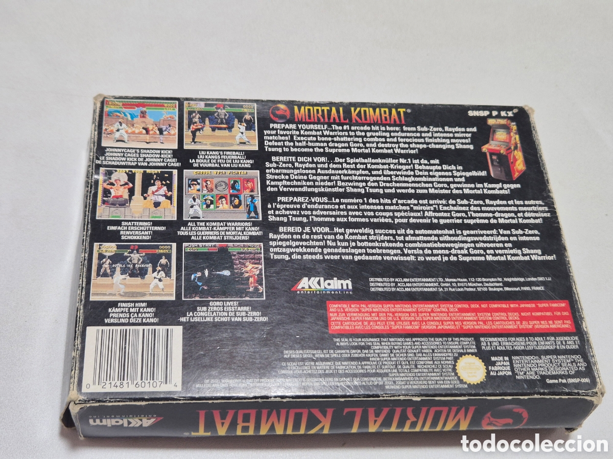 Videojuegos y consolas: Mortal Kombat Snes. Supernintendo - Foto 3