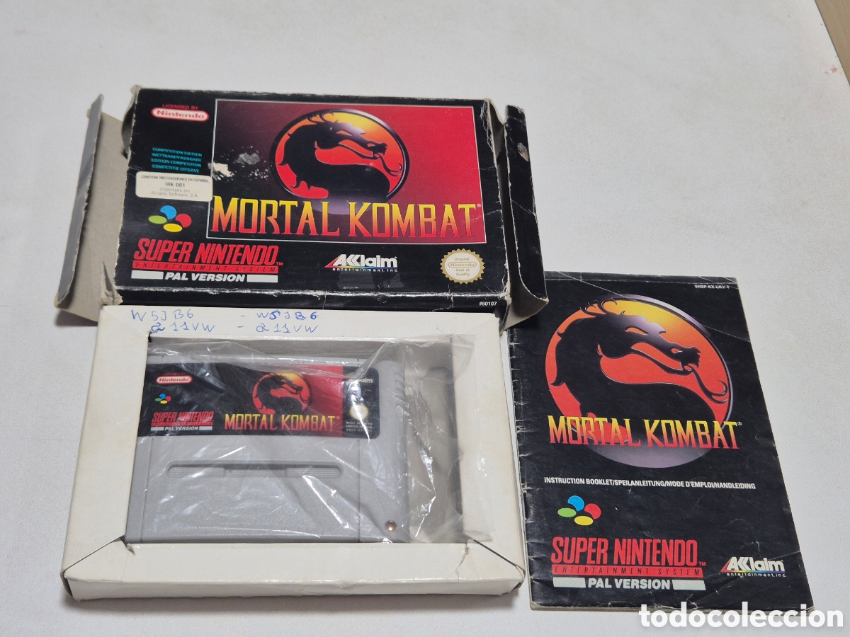 Videojuegos y Consolas: Mortal Kombat Snes. Supernintendo