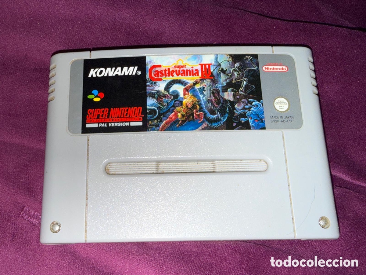 Videojuegos y Consolas: Juego s&uacute;per Nintendo CASTLEVANIA IV