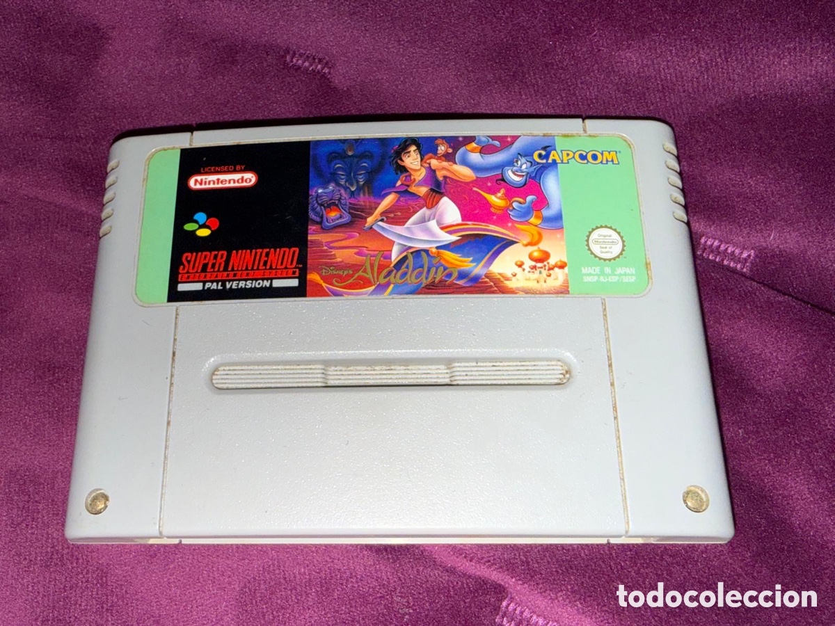 Videojuegos y Consolas: Super nintendo SNES Disney's Aladdin Pal Espa&ntilde;a