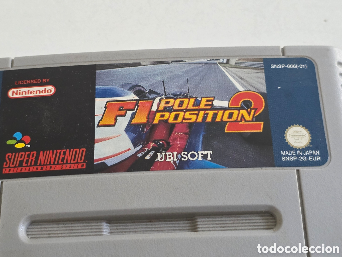 Videojuegos y consolas: f1 pole position 2 snes funciona bien - Foto 3